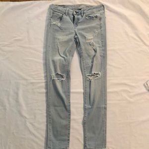 Distressed American Eagle Jeans